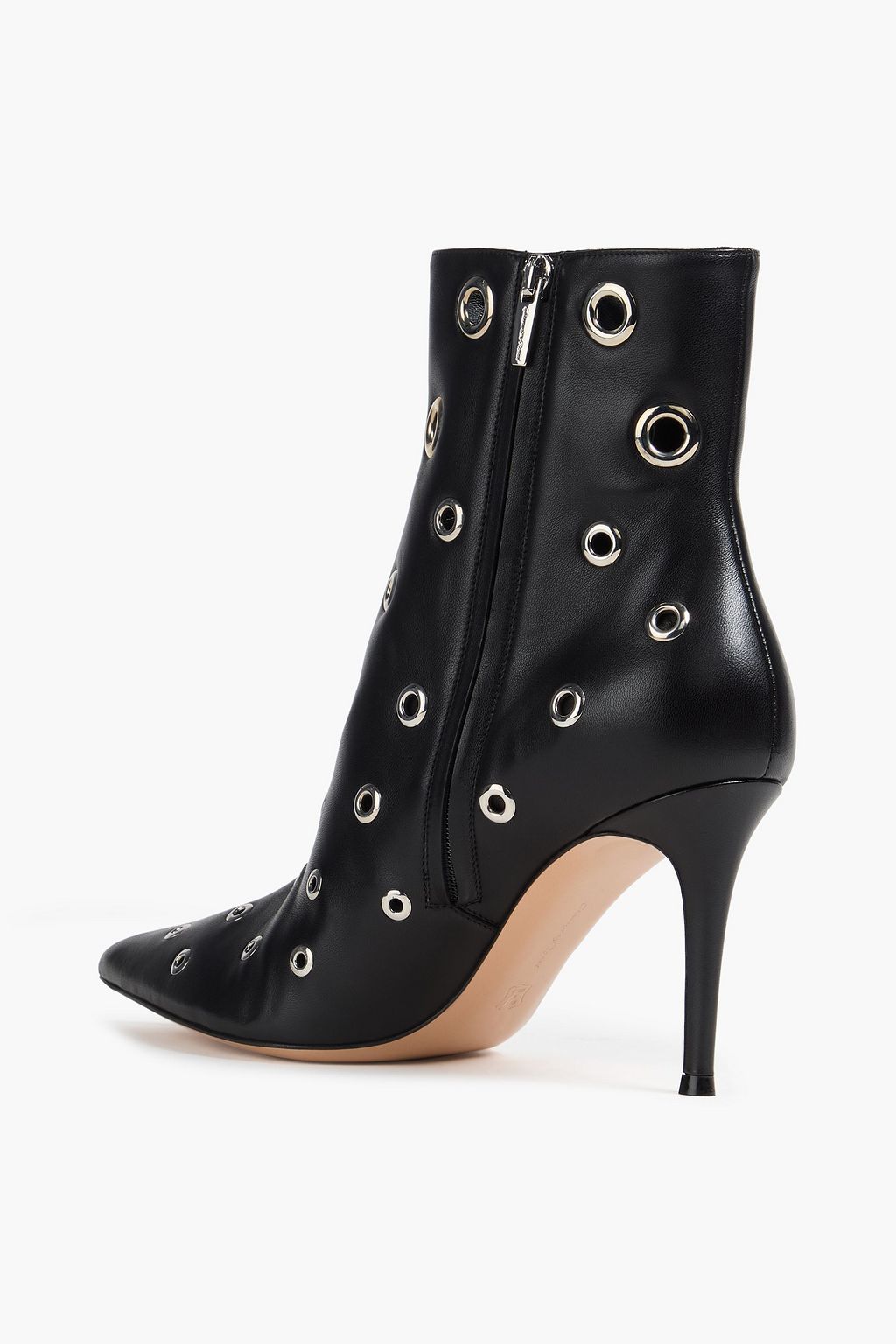 GIANVITO ROSSI Lydia eyelet-embellished leather ankle boots
