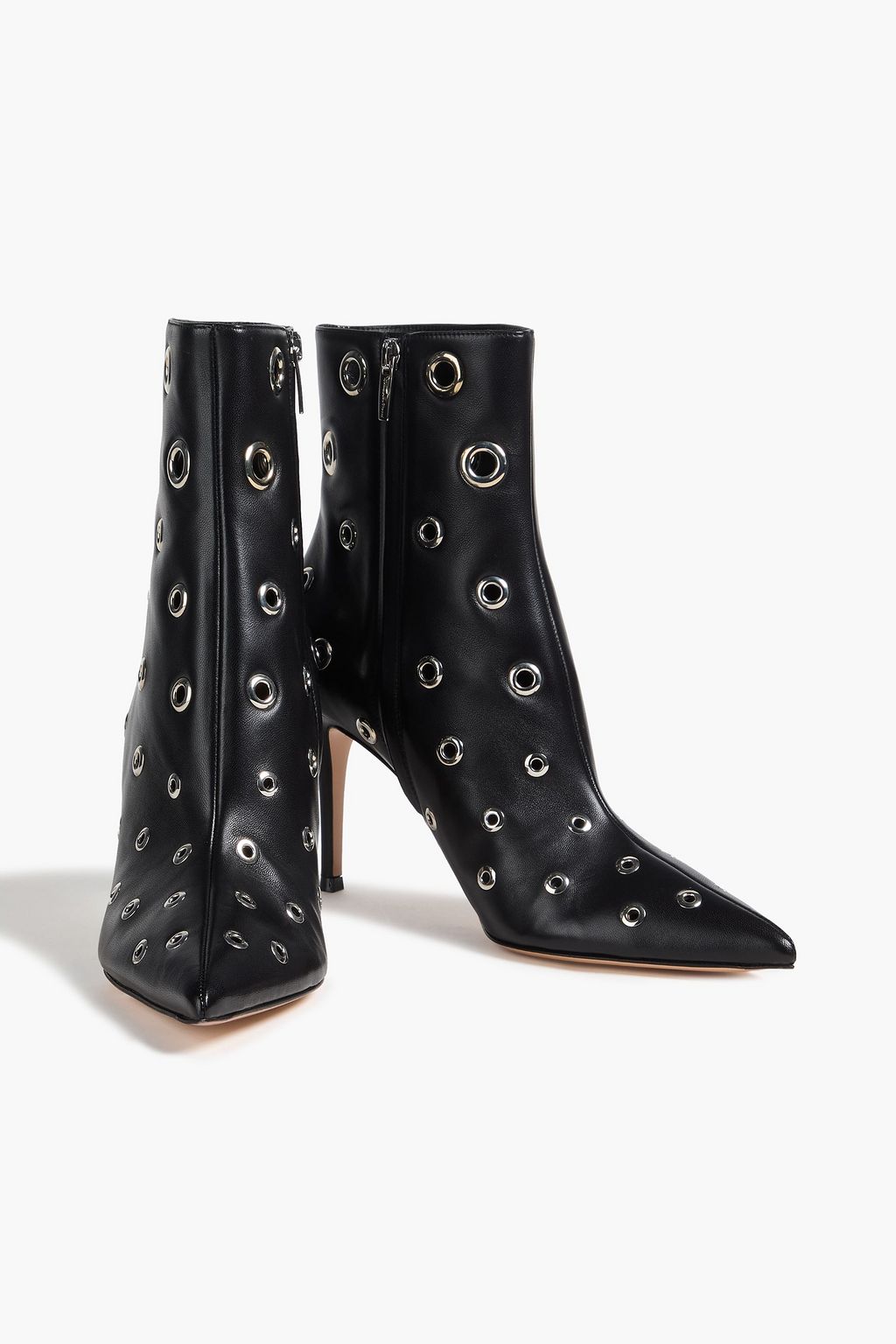 GIANVITO ROSSI Lydia eyelet-embellished leather ankle boots