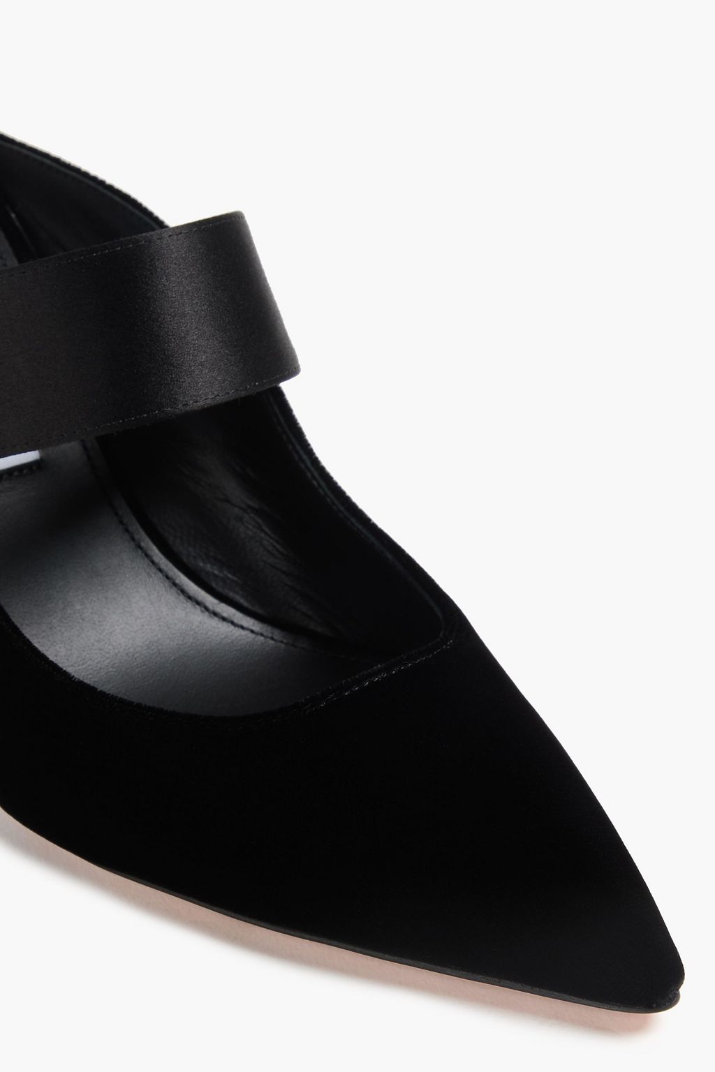 AQUAZZURA Macaron embellished velvet mules