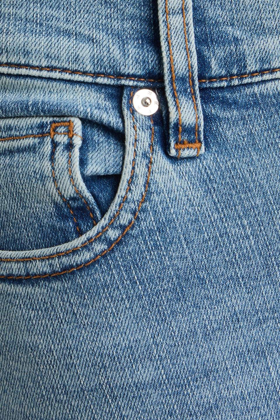 Frame High-rise Flared Jeans In Blue