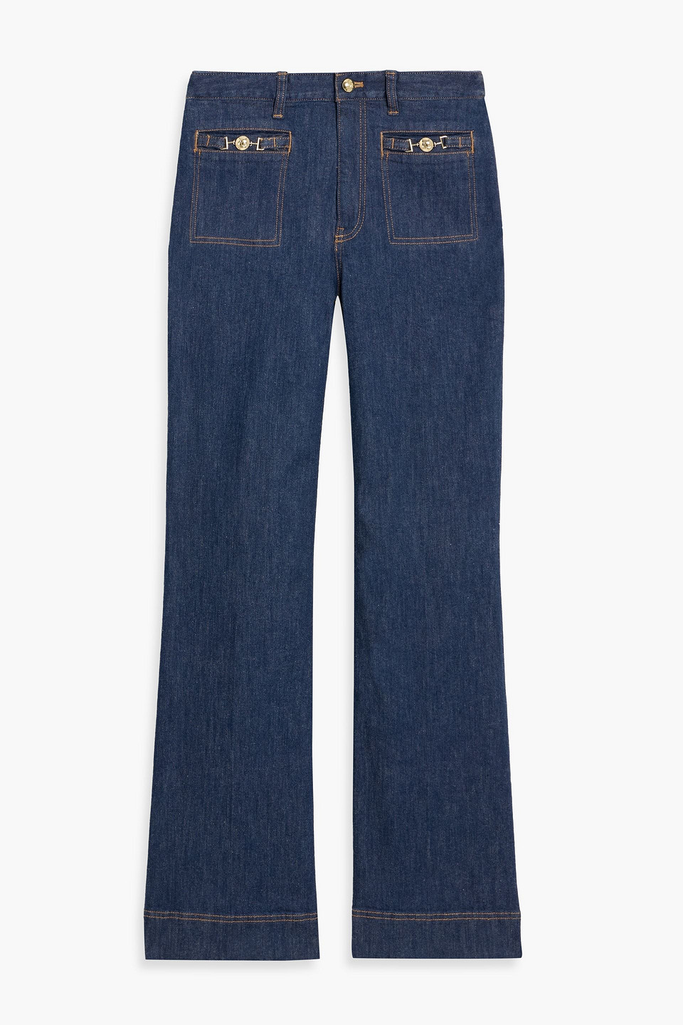 Derek Lam 10 Crosby Brandi High-rise Flared Jeans In Blue