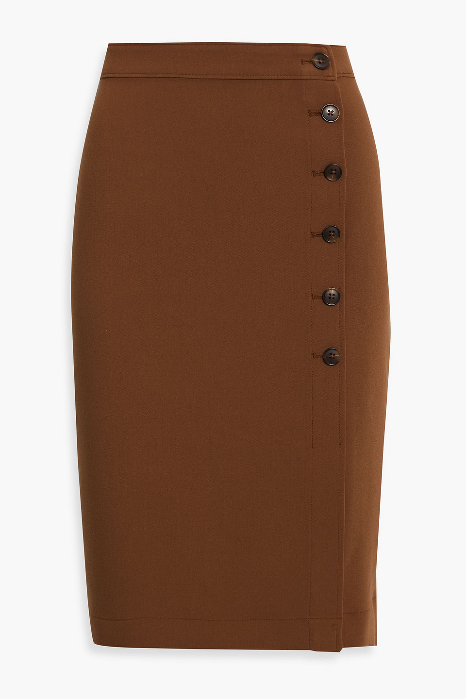 Derek Lam 10 Crosby Felicity Woven Wrap Skirt In Brown