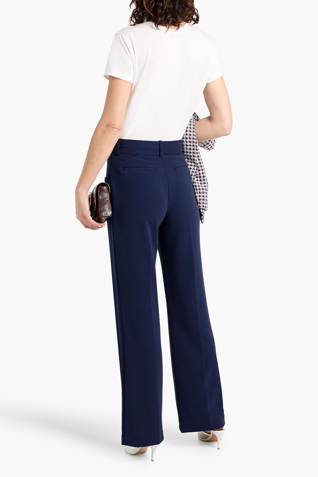 DEREK LAM 10 CROSBY Nell crepe wide-leg pants