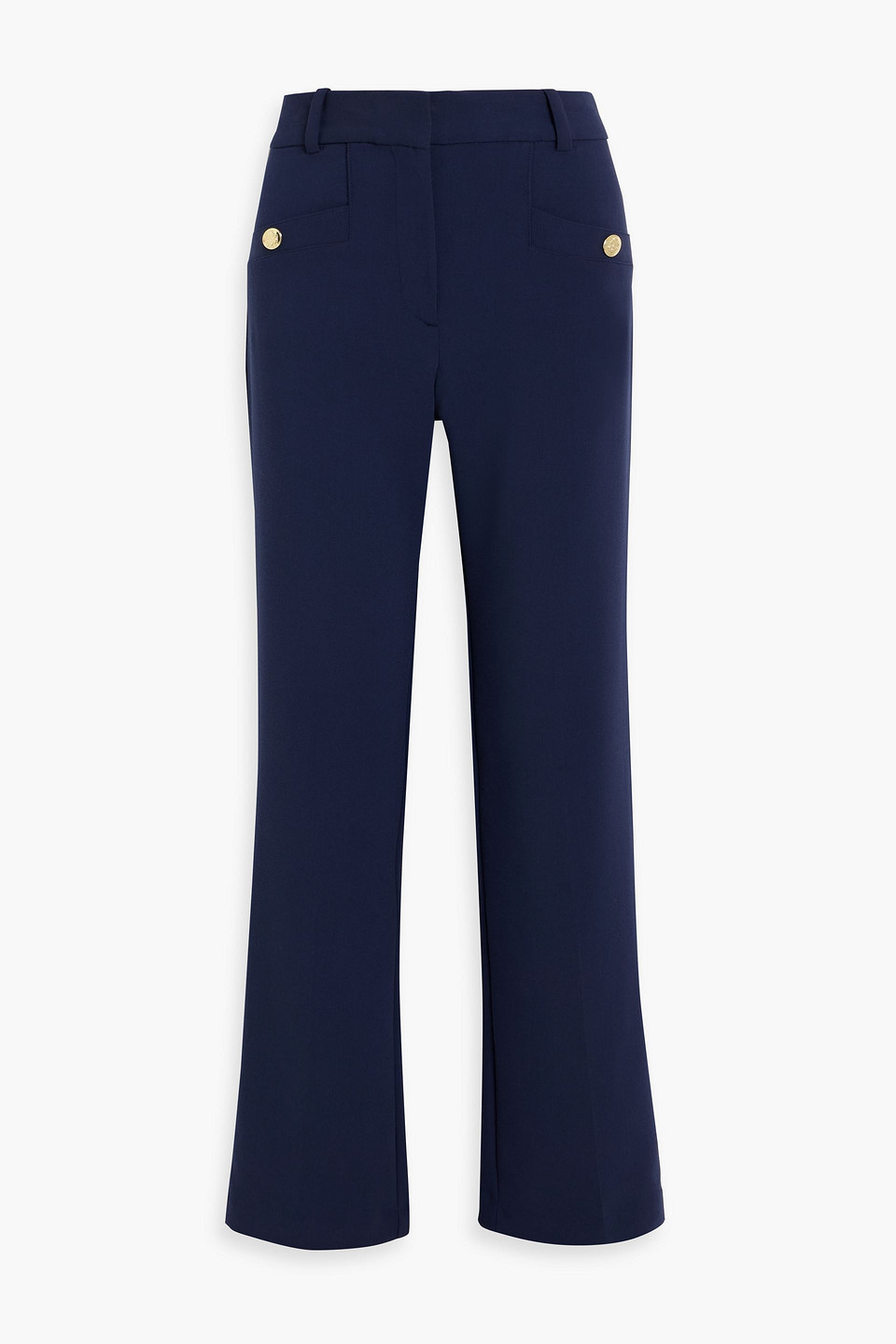 Derek Lam 10 Crosby Nell Crepe Wide-leg Pants In Blue