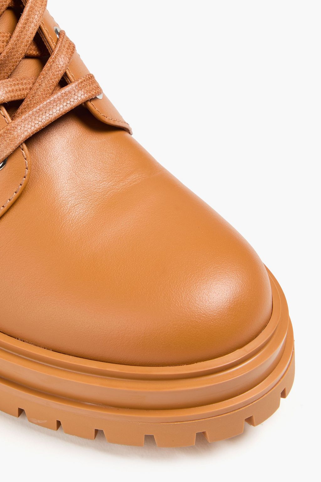 GIANVITO ROSSI Maris leather combat boots