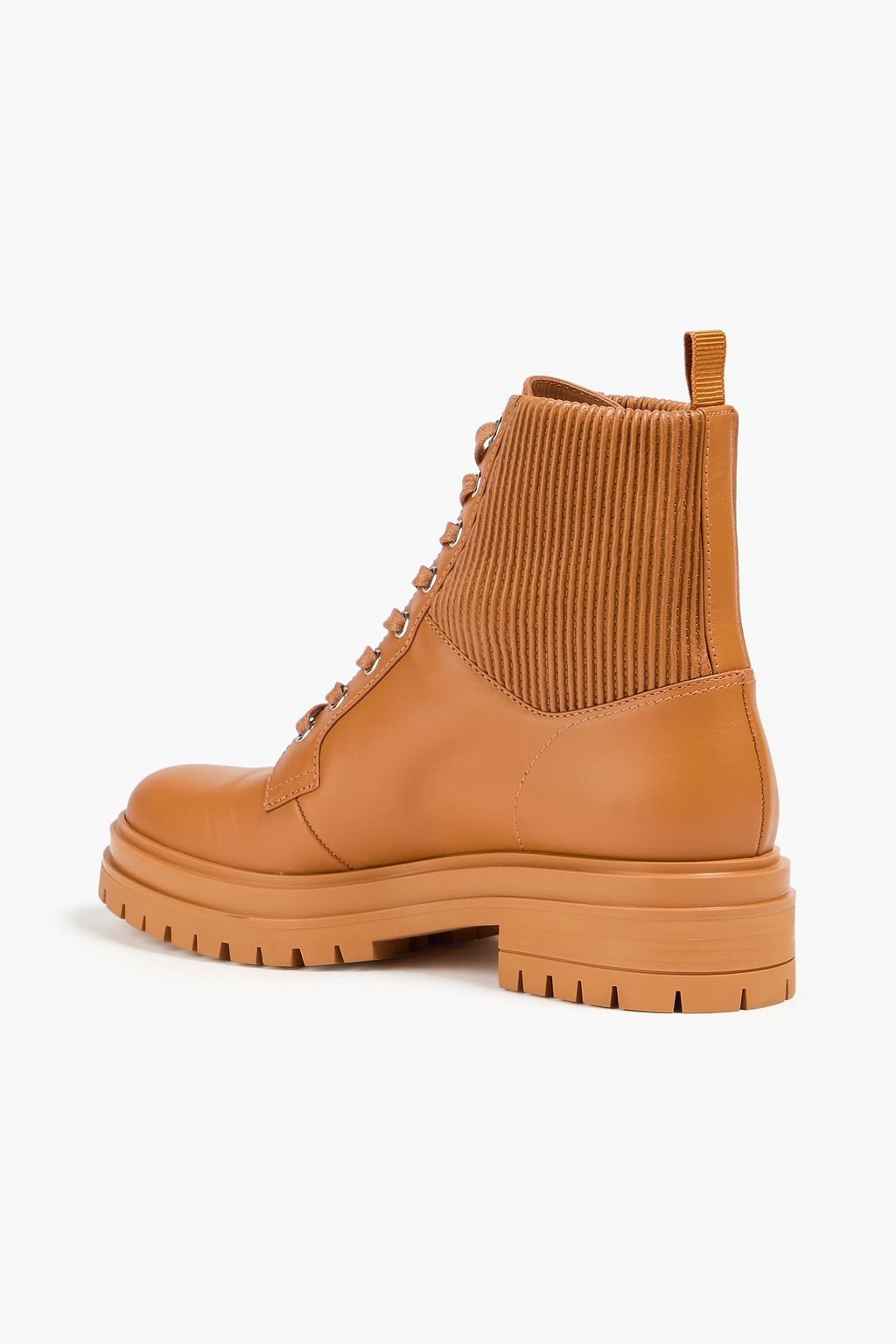 GIANVITO ROSSI Maris leather combat boots