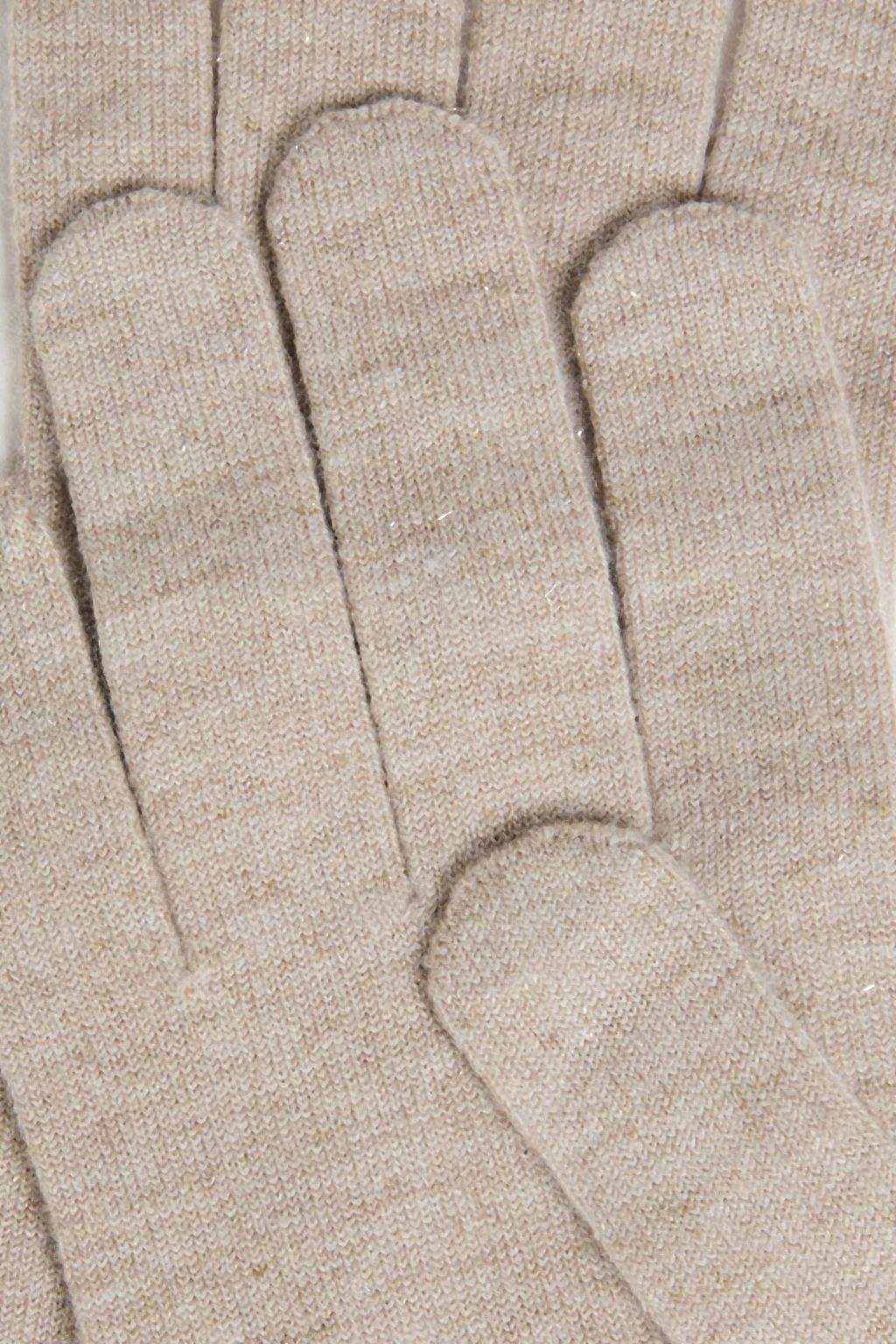 BRUNELLO CUCINELLI Metallic knitted gloves