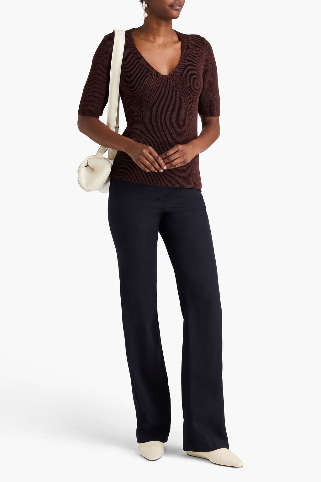 JIL SANDER Ribbed-knit top