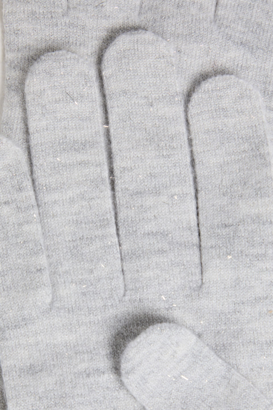  Brunello Cucinelli - Handschuhe Aus Metallic-strick - Grau - S 