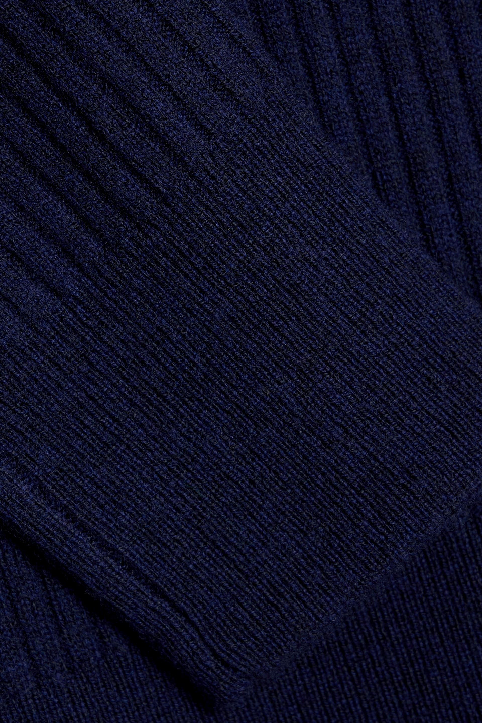Derek Lam 10 Crosby Diana Ribbed Wool Turtleneck Midi Dress In Blue