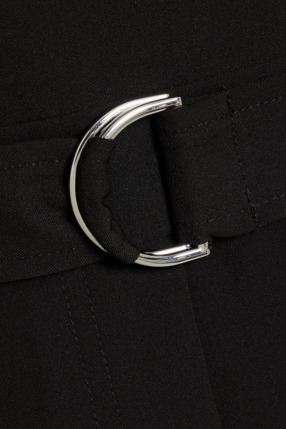 Derek Lam 10 Crosby Lucy Wrap-effect Crepe Midi Shirt Dress In Black