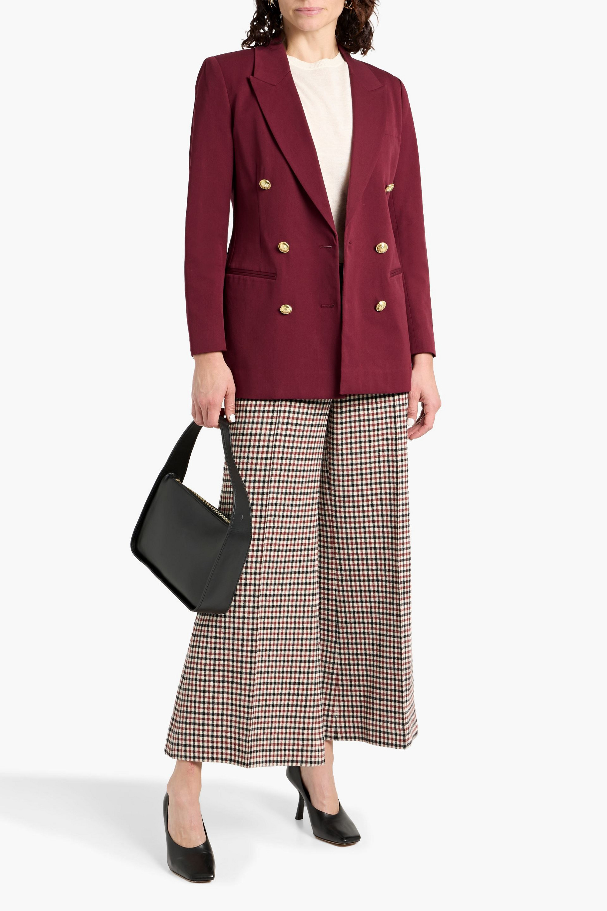 DEREK LAM 10 CROSBY Walter double-breasted cotton-blend twill blazer