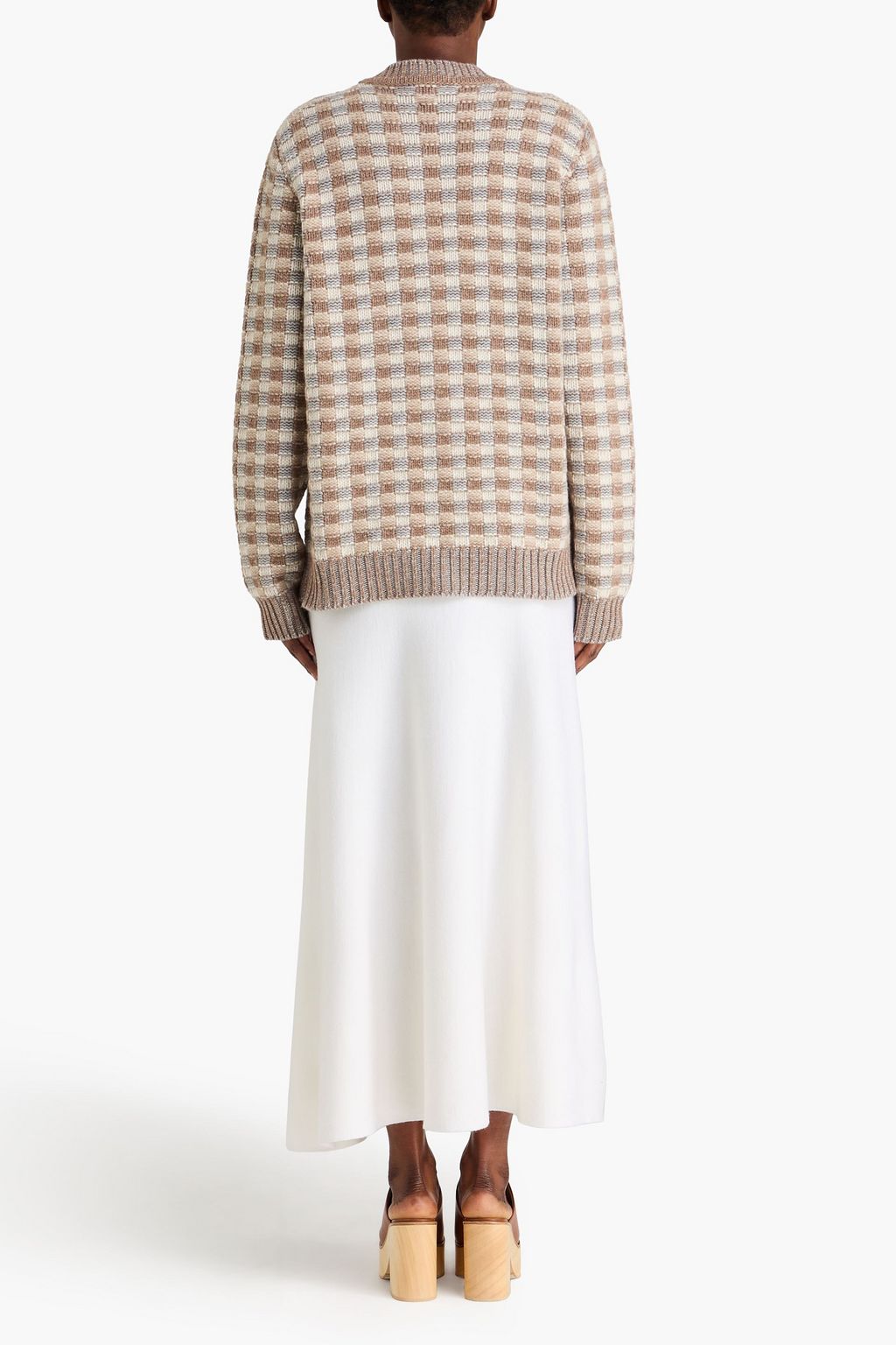 GABRIELA HEARST 체크 캐시미어 스웨터