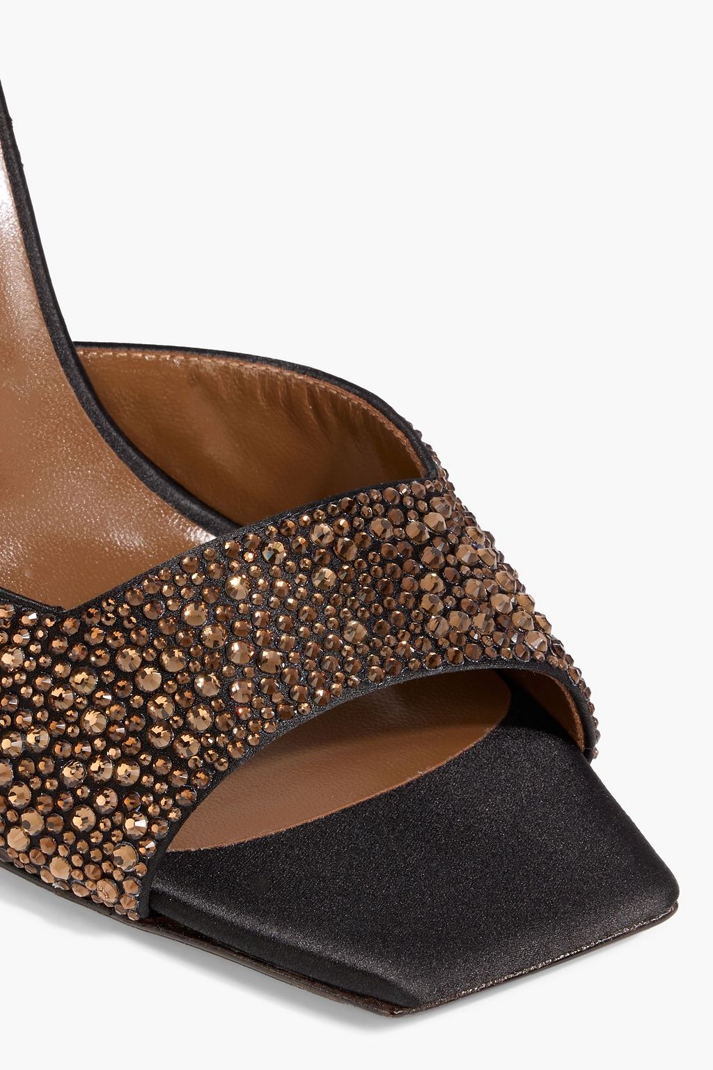 GIUSEPPE ZANOTTI Mya 105 crystal-embellished satin sandals