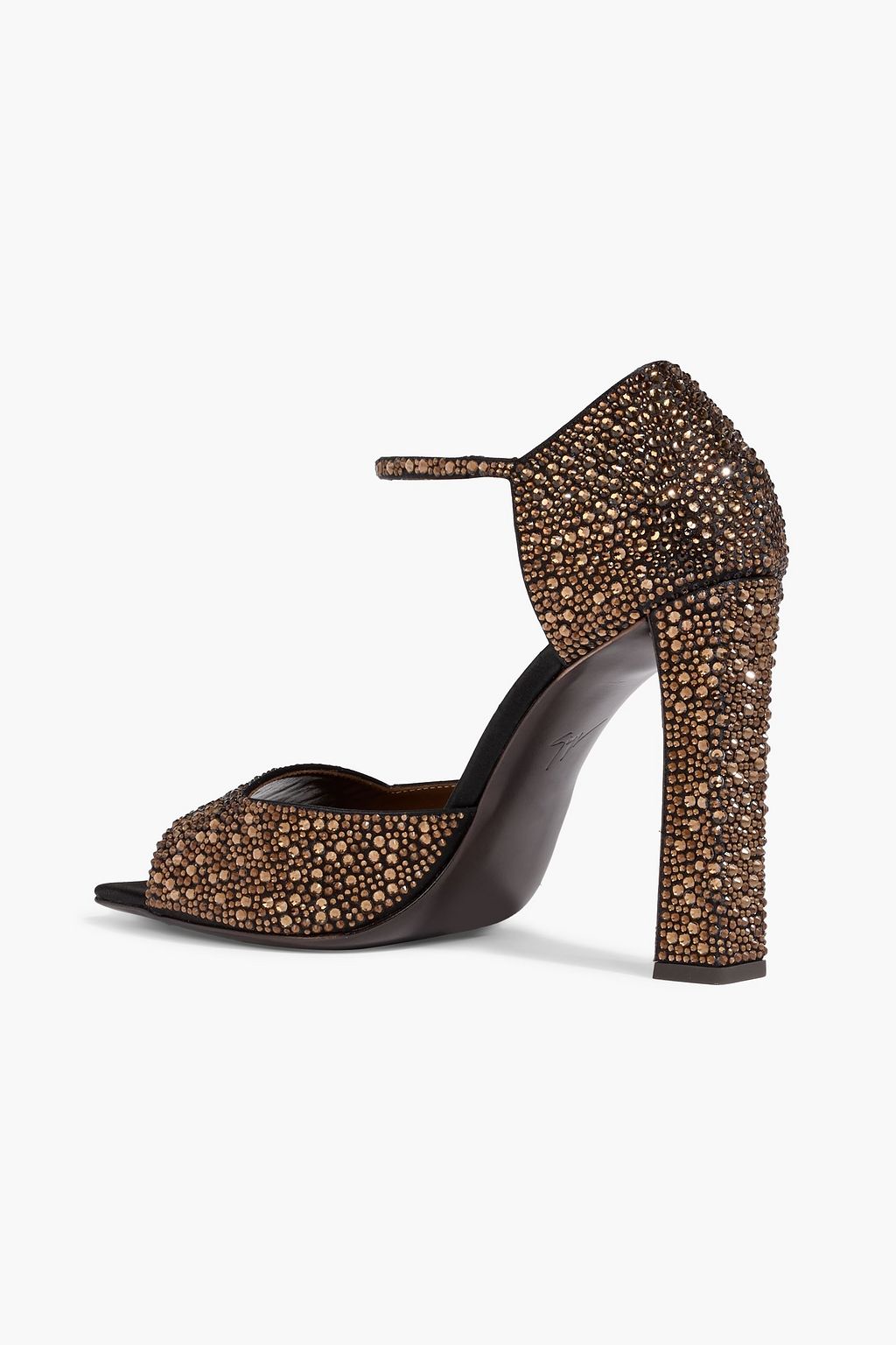 GIUSEPPE ZANOTTI Mya 105 crystal-embellished satin sandals