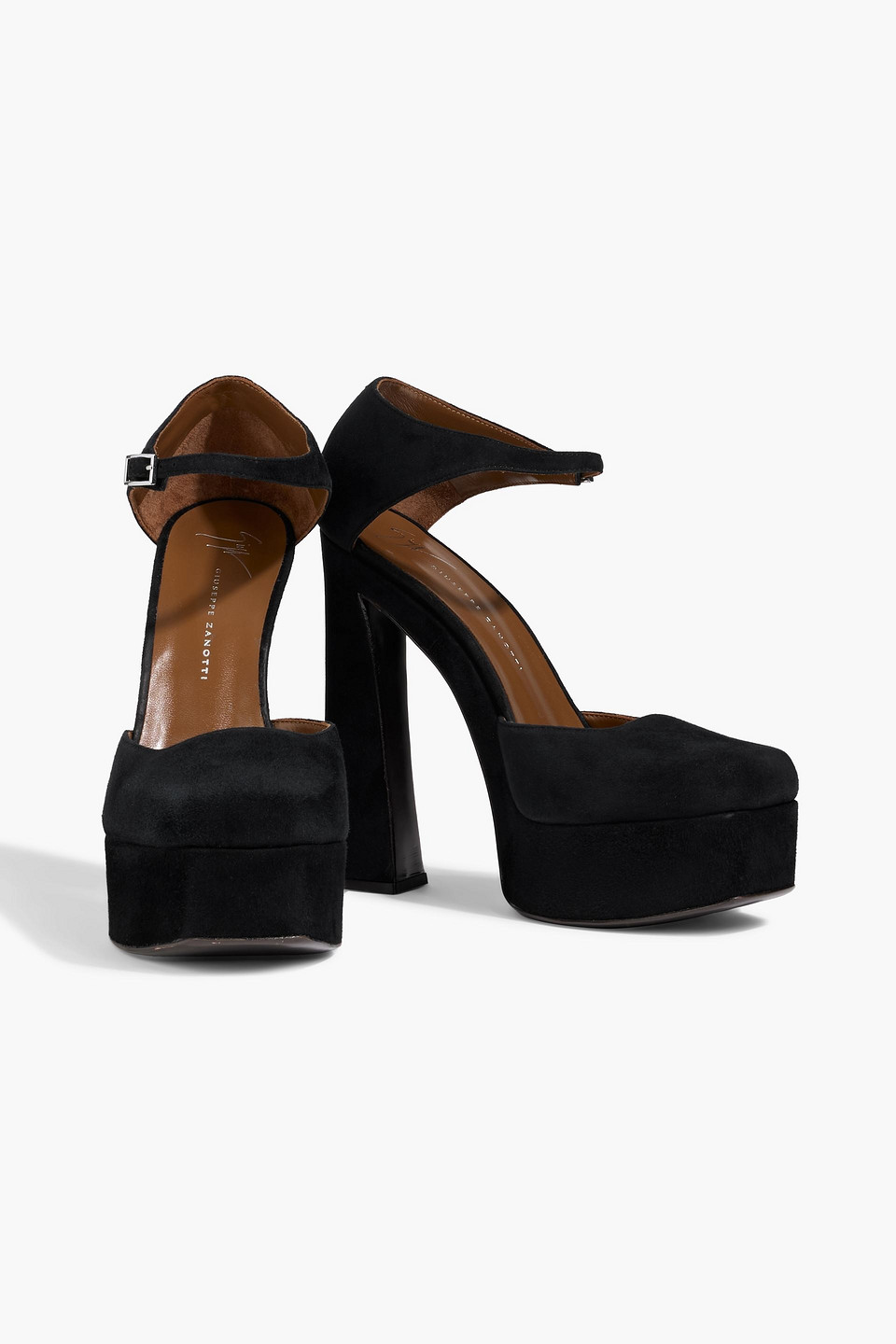Giuseppe Zanotti Guendaline Suede Platform Pumps In Black