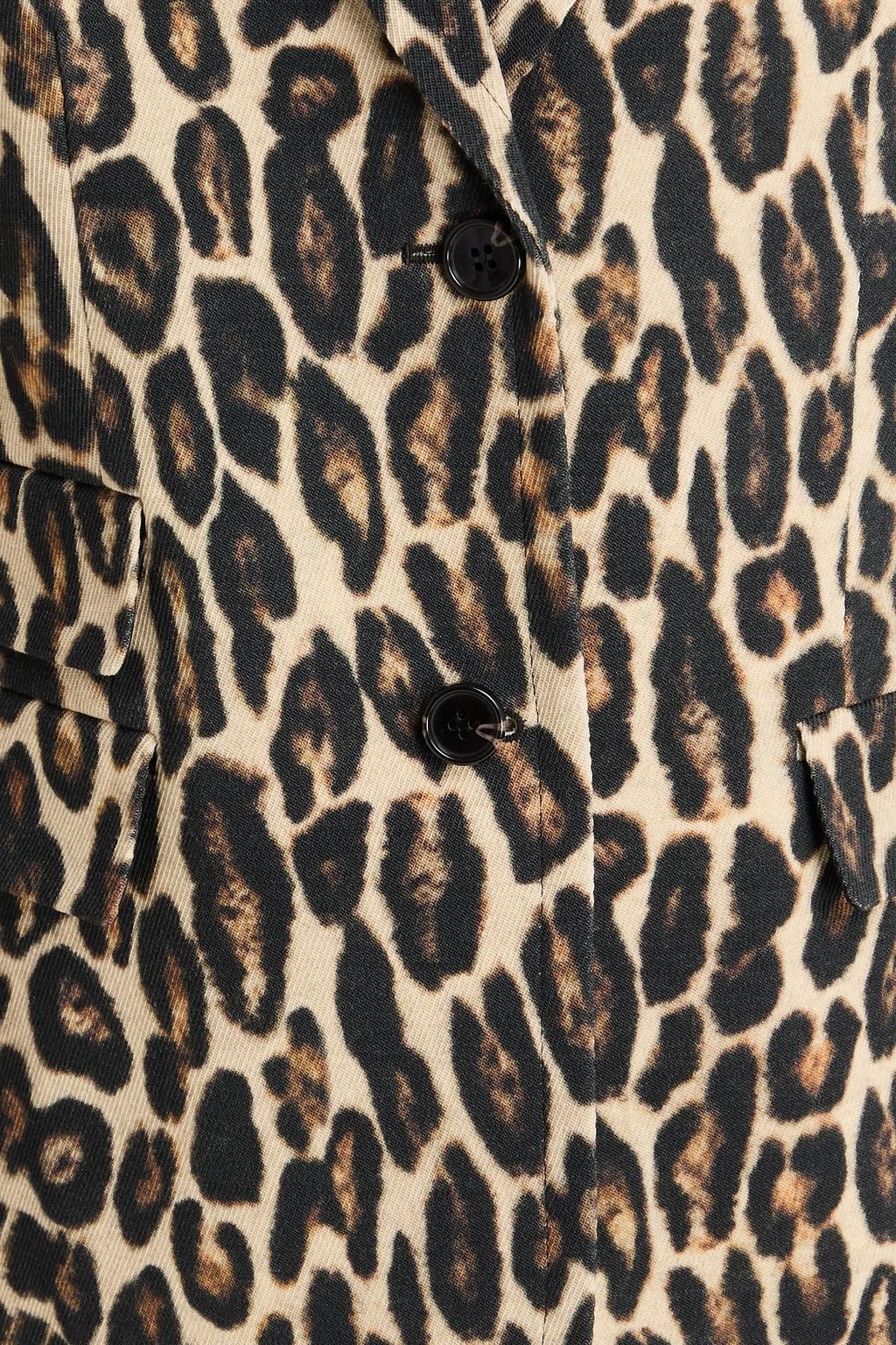 THEORY Leopard-print wool-blend tweed blazer