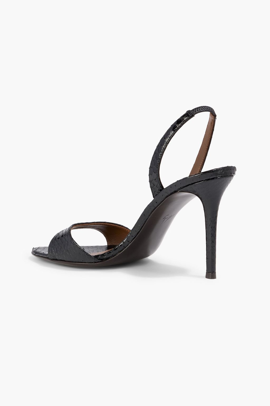 GIUSEPPE ZANOTTI Lilibeth 90 snake-effect leather slingback sandals