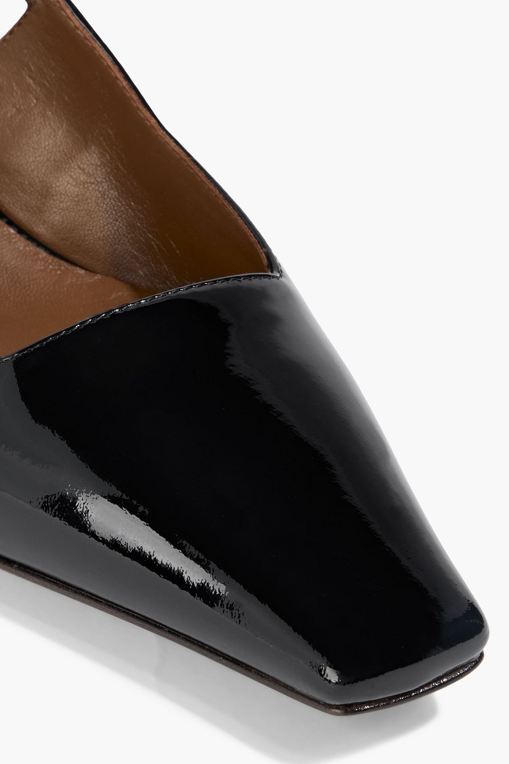 GIUSEPPE ZANOTTI Brendha 45 patent-leather slingback pumps