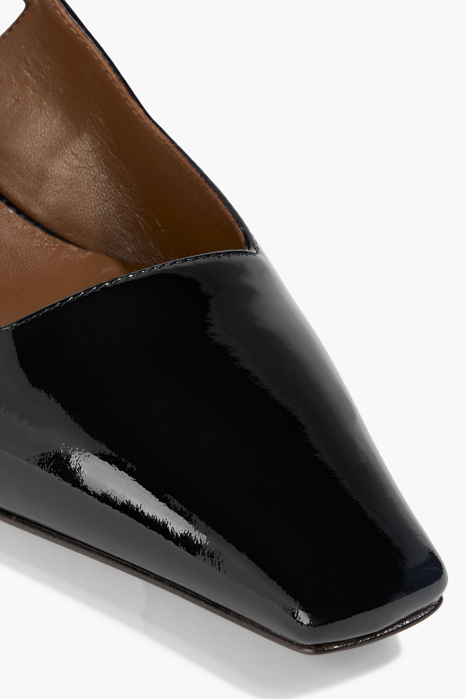 Giuseppe Zanotti Brendha 45 Patent-leather Slingback Pumps In Black
