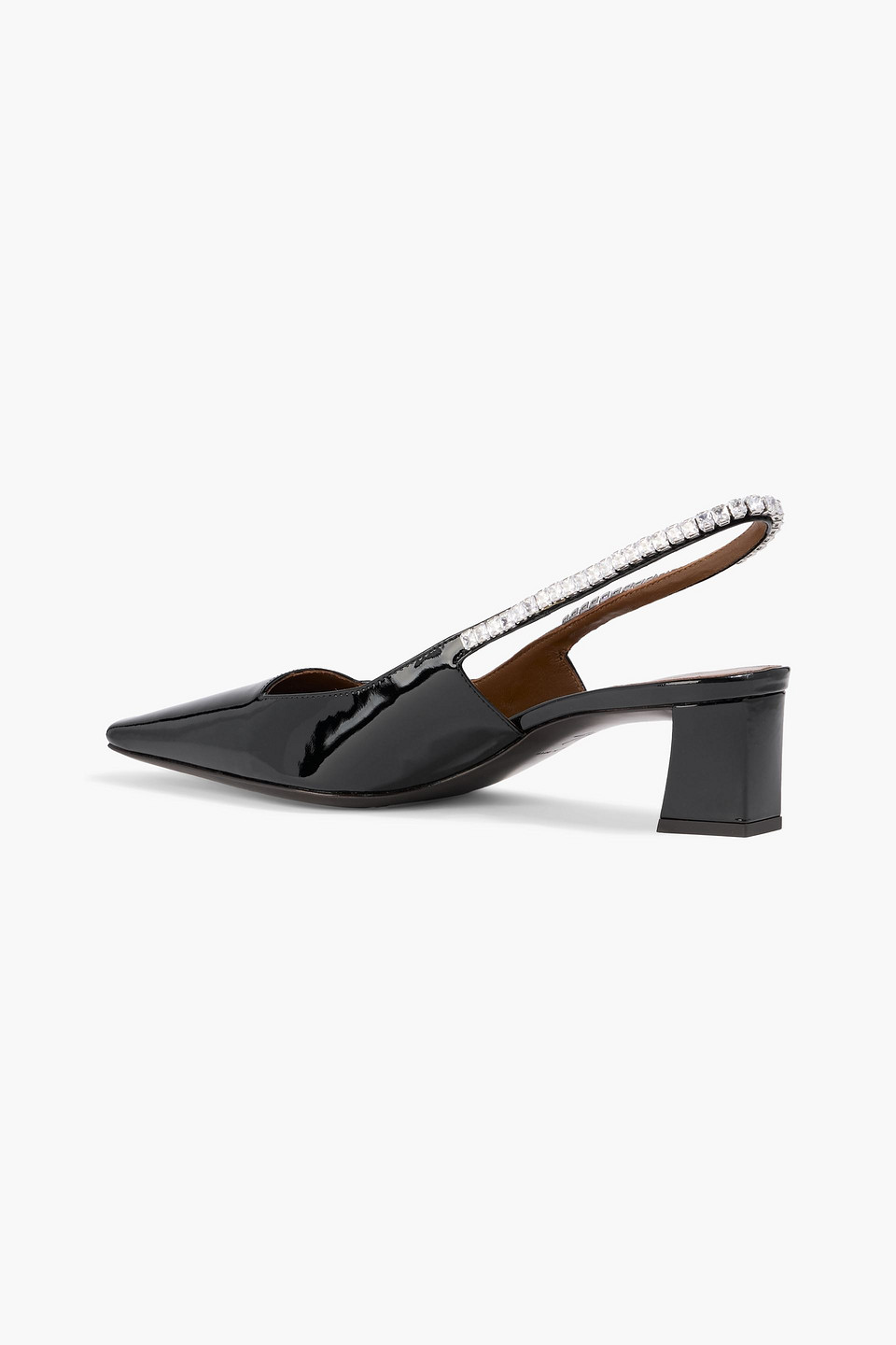 Giuseppe Zanotti Brendha 45 Patent-leather Slingback Pumps In Black