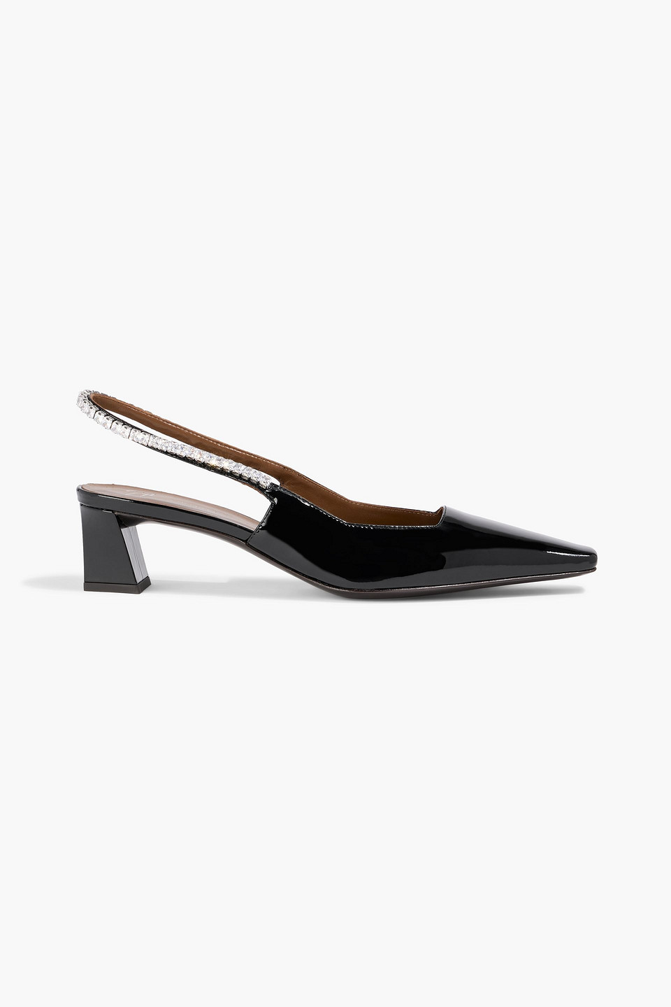 Giuseppe Zanotti Brendha 45 Patent-leather Slingback Pumps In Black