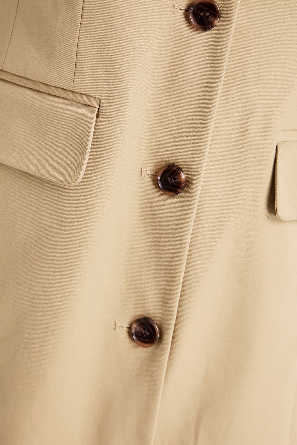 THEORY Cotton-blend twill mini dress