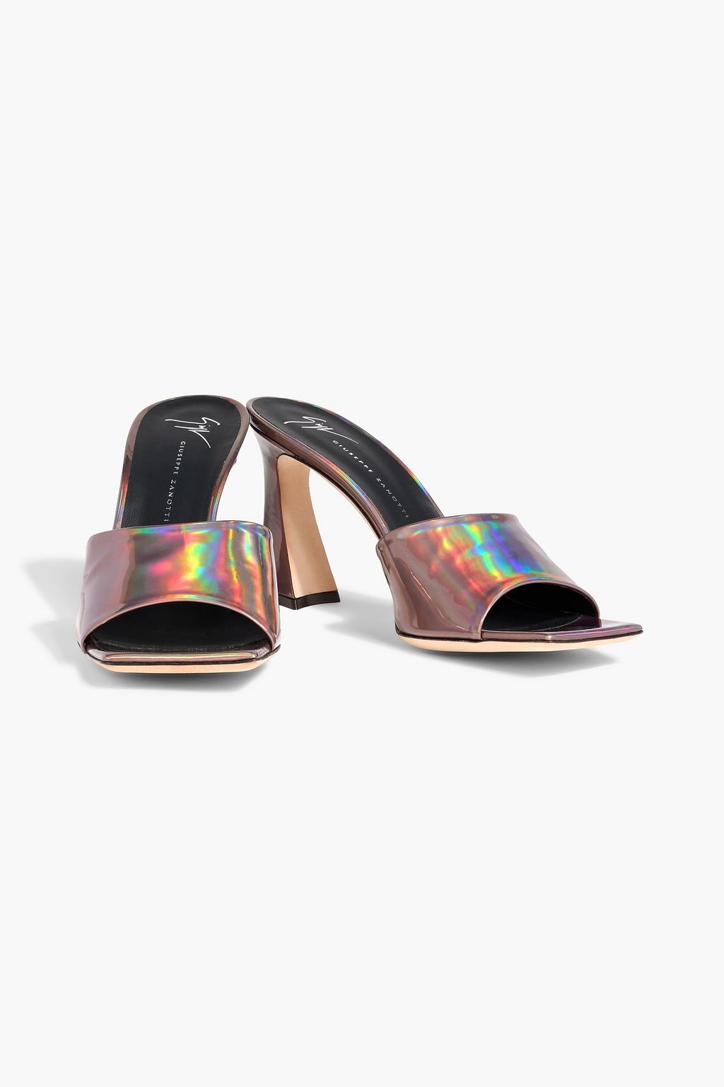 GIUSEPPE ZANOTTI Solhene 85 iridescent mules