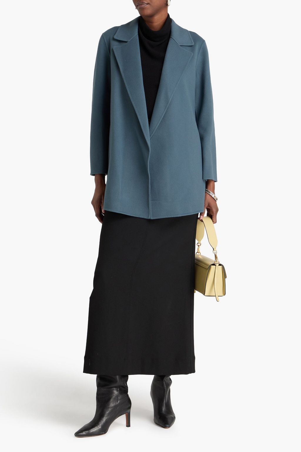 THEORY Wool and cashmere-blend brushed-felt coat