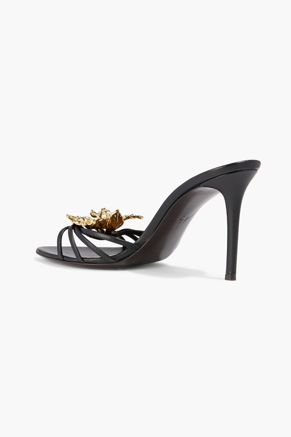 Giuseppe Zanotti 105mm Orchid Mules In Black