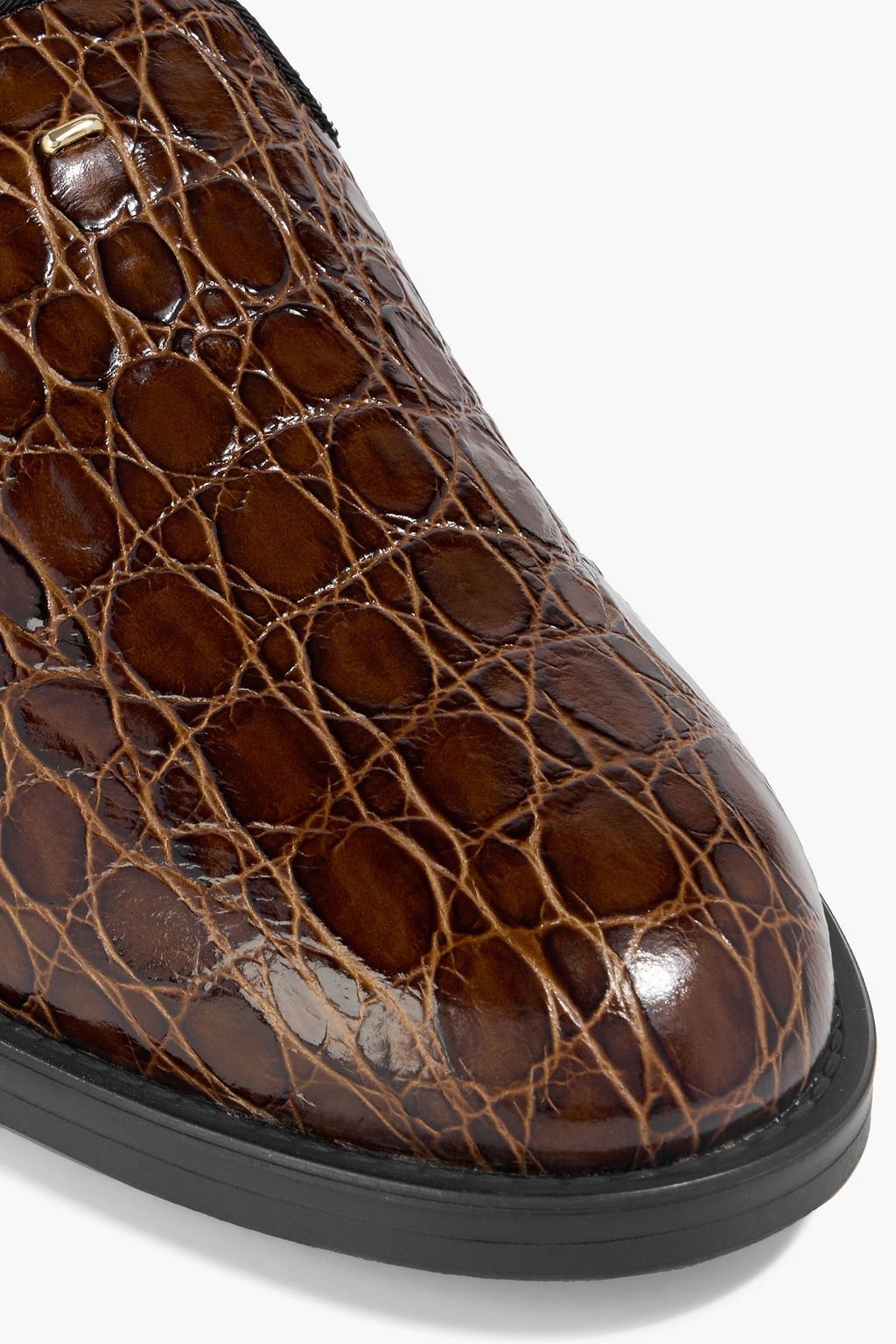 GIUSEPPE ZANOTTI Dories croc-effect leather loafers