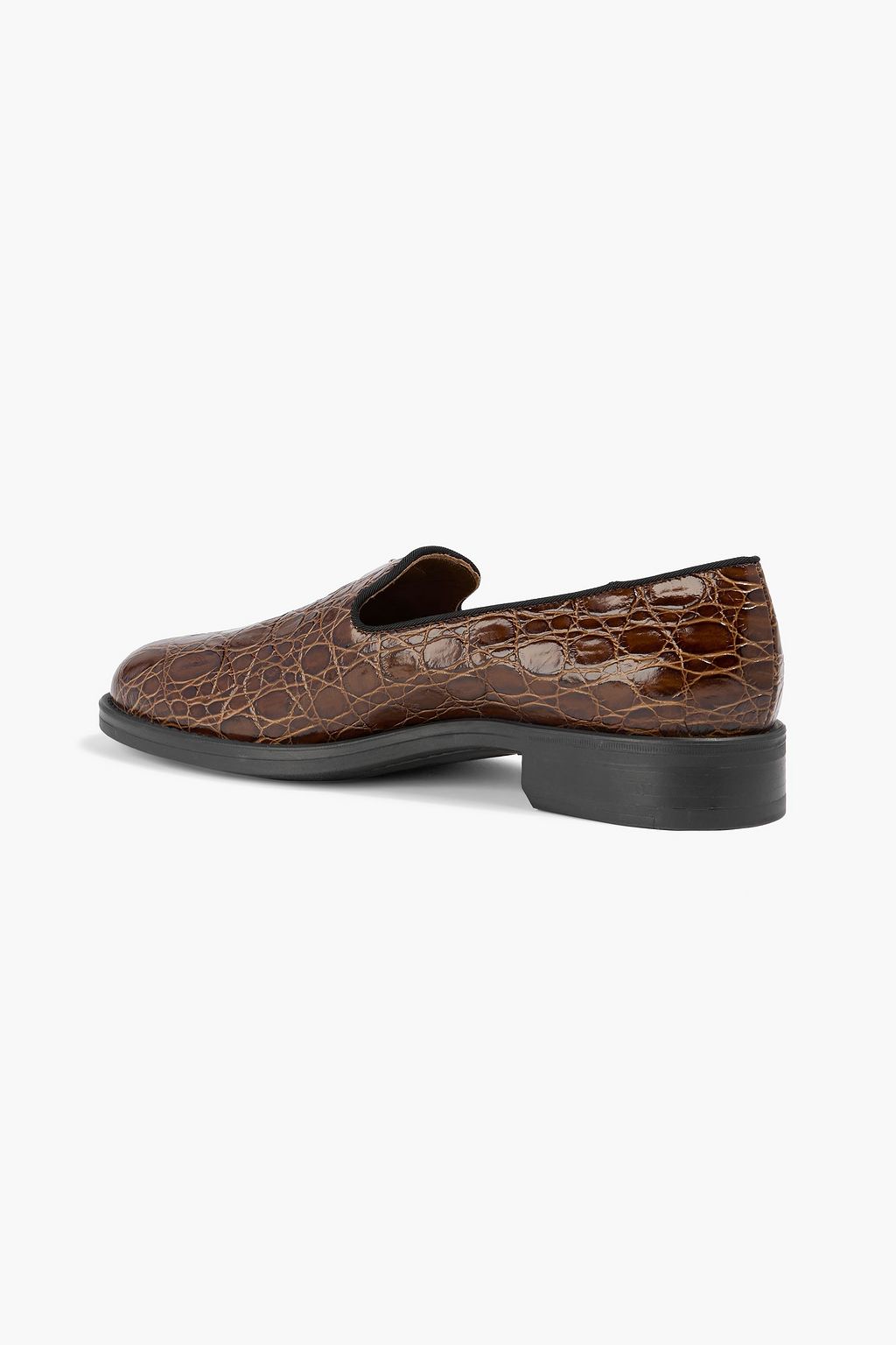 GIUSEPPE ZANOTTI Dories croc-effect leather loafers
