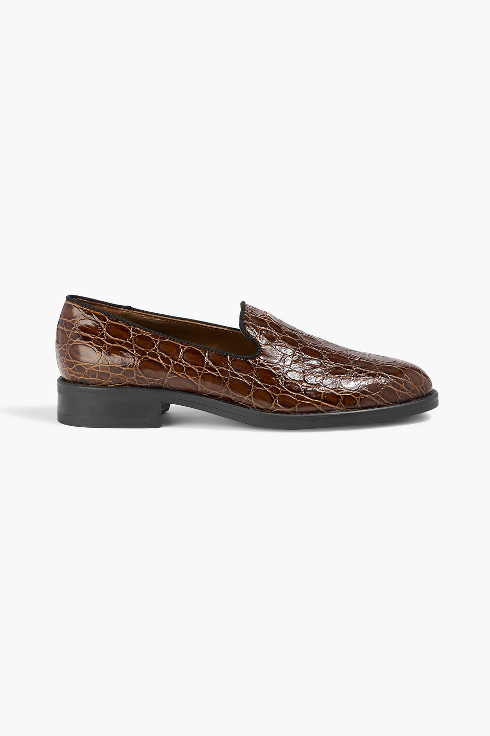 Giuseppe Zanotti Dories Croc-effect Leather Loafers In Animal Print