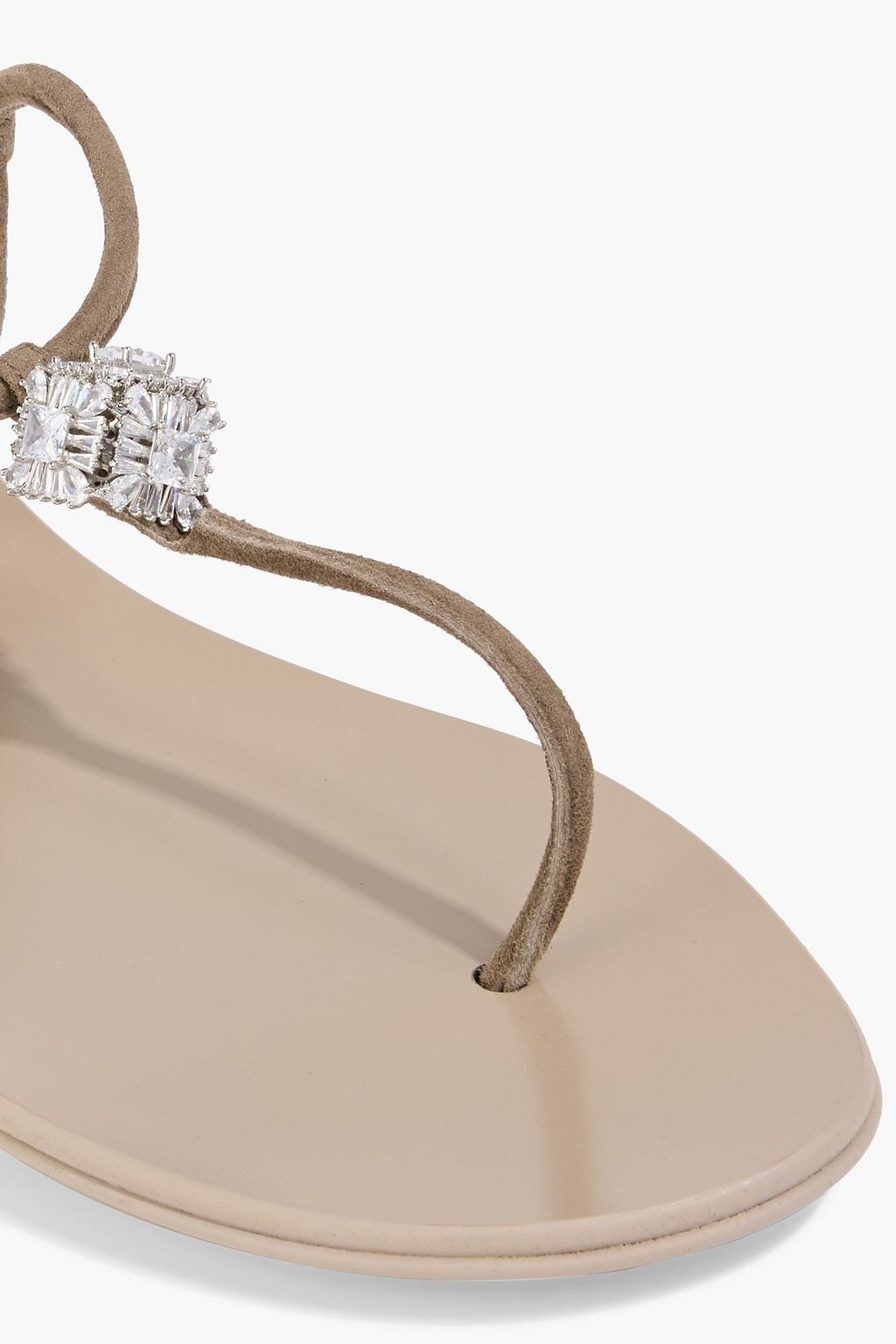 GIUSEPPE ZANOTTI Maryland crystal-embellished suede sandals