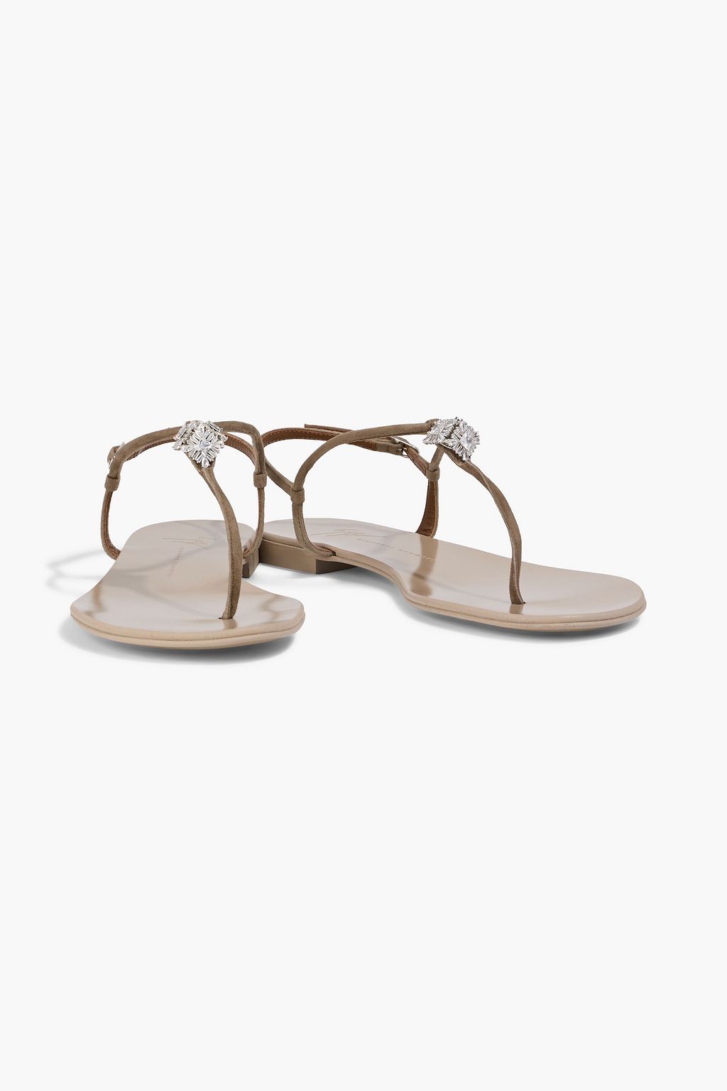 GIUSEPPE ZANOTTI Maryland crystal-embellished suede sandals
