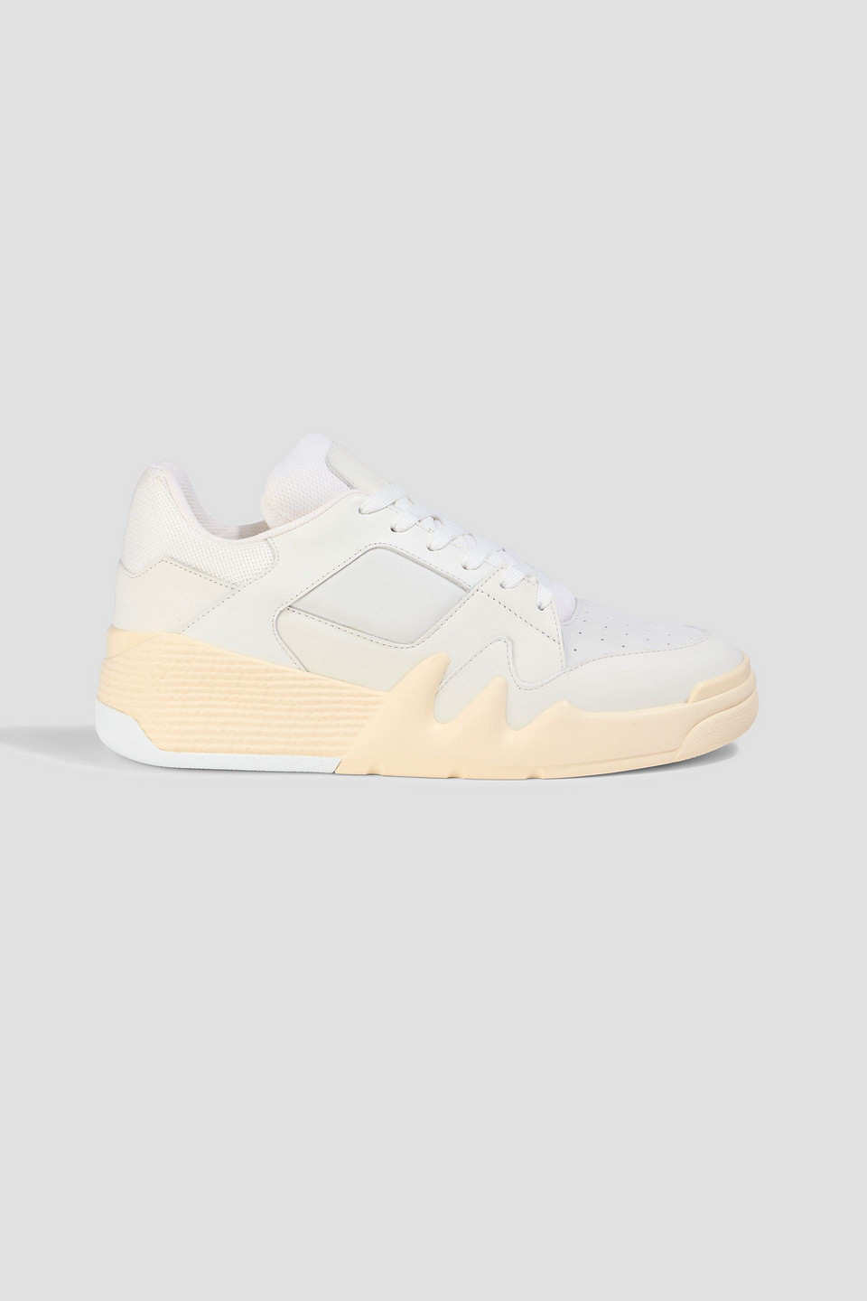 Giuseppe Zanotti Talon Leather Sneakers In White