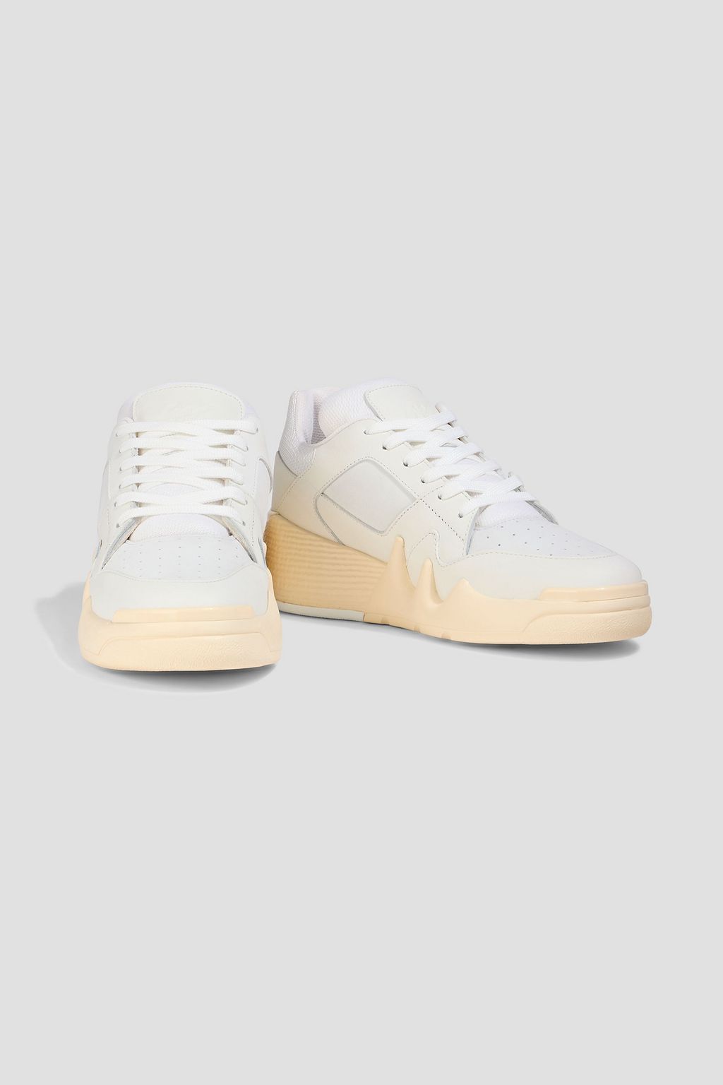 GIUSEPPE ZANOTTI Talon leather sneakers