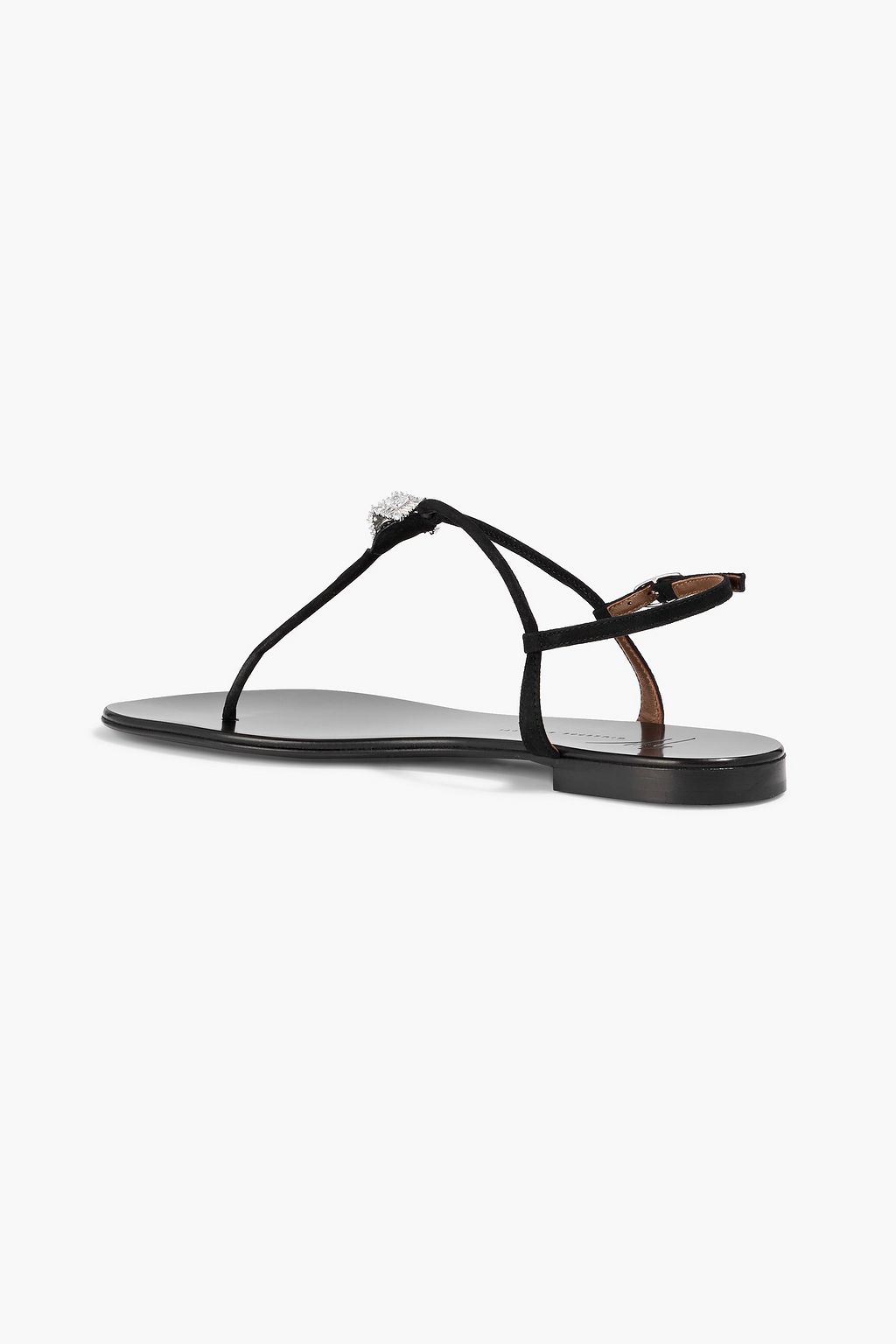 GIUSEPPE ZANOTTI Maryland crystal-embellished suede sandals