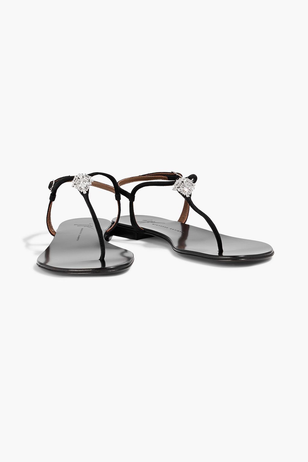 GIUSEPPE ZANOTTI Maryland crystal-embellished suede sandals