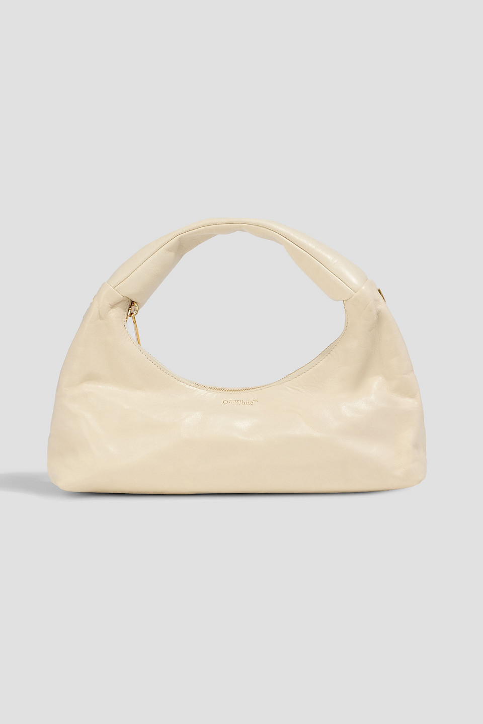 Off-white Arcade Leather Shoulder Bag In White