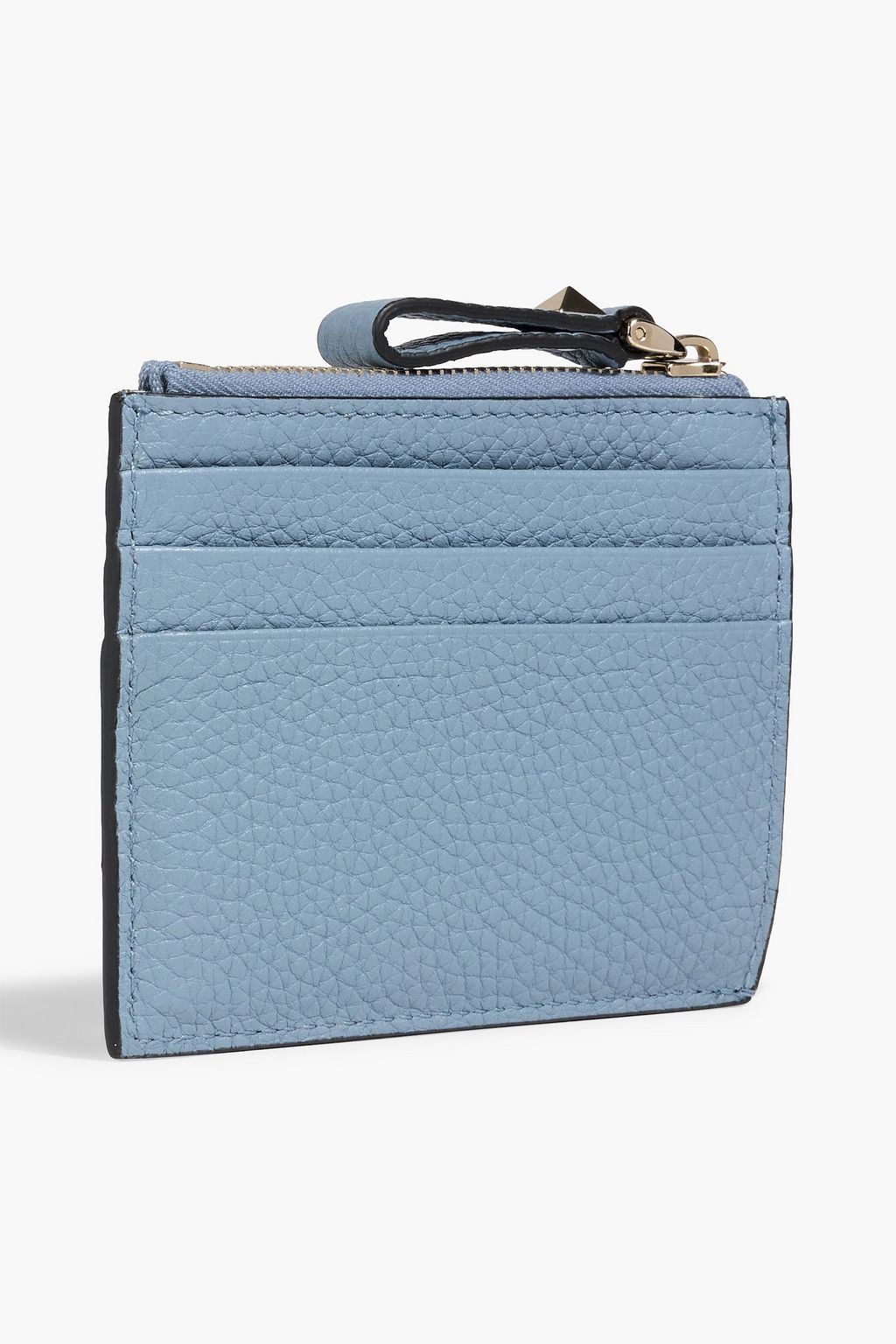 VALENTINO GARAVANI Rockstud pebbled-leather coin purse