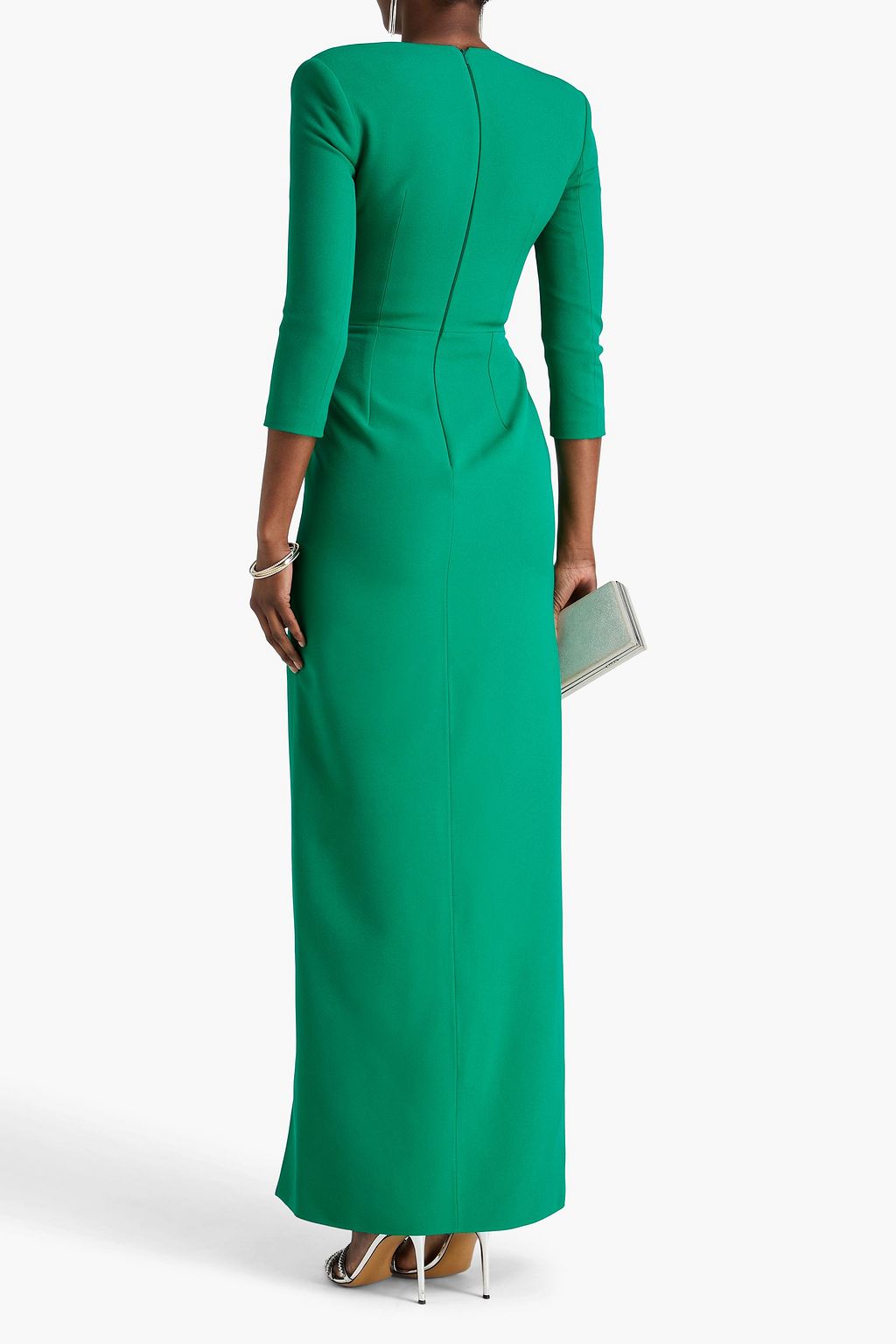 SAFIYAA Draped crepe gown