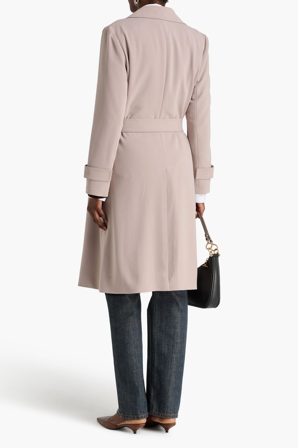 THEORY Oaklane belted crepe trench coat