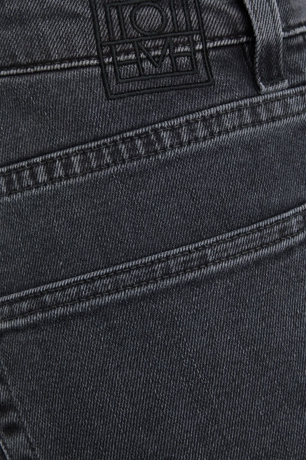 TOTEME Cropped high-rise wide-leg jeans