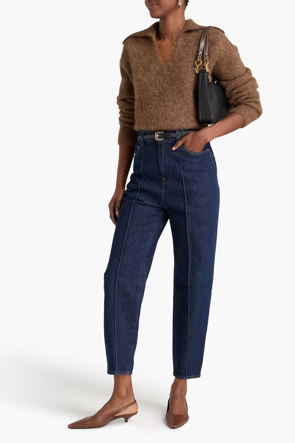 TOTEME High-rise tapered jeans