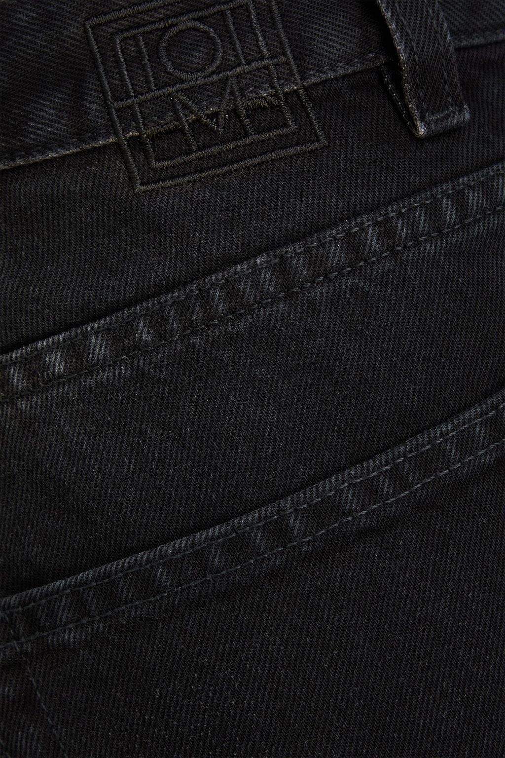 TOTEME Cropped high-rise wide-leg jeans