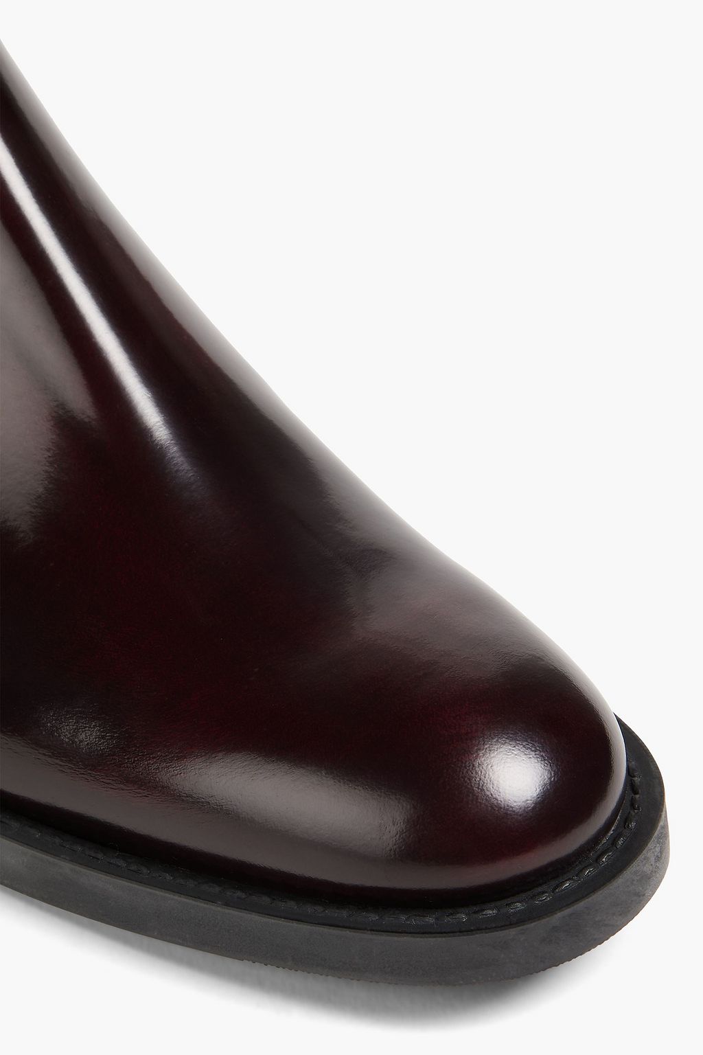 TOD'S Glossed-leather Chelsea boots