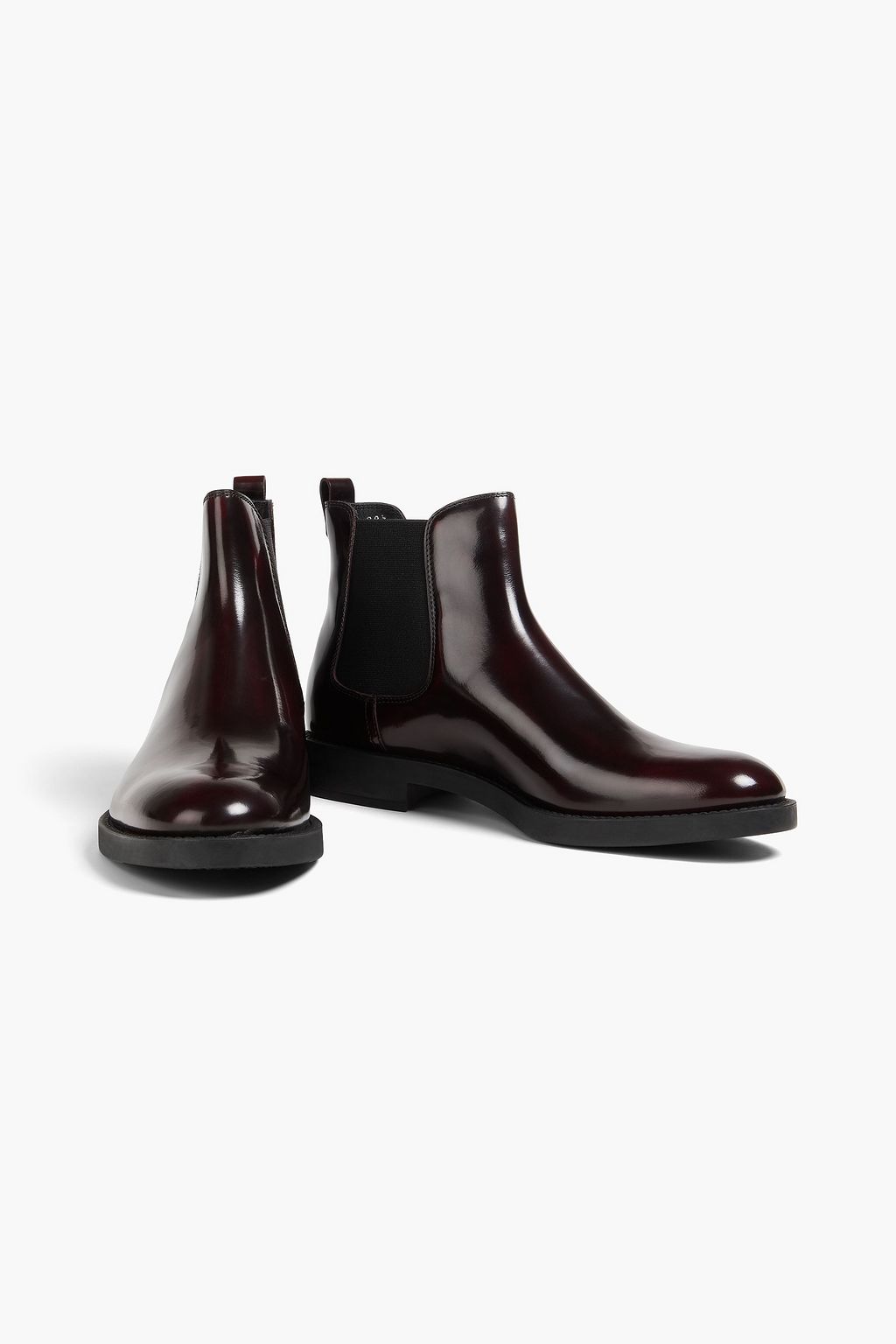 TOD'S Glossed-leather Chelsea boots