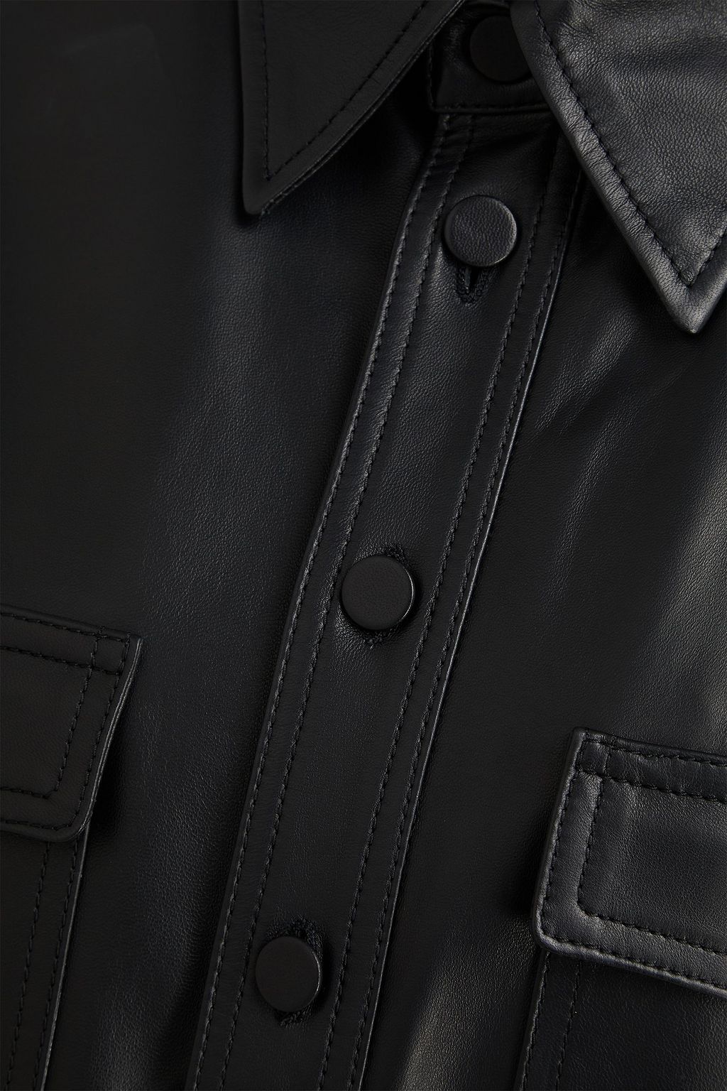 GABRIELA HEARST John Austin leather shirt