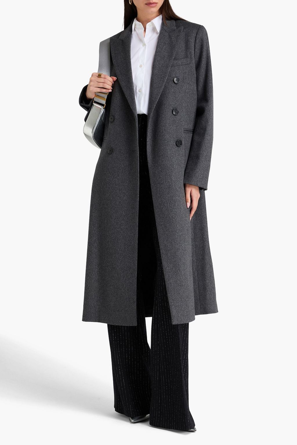 VICTORIA BECKHAM Double-breasted wool-felt coat